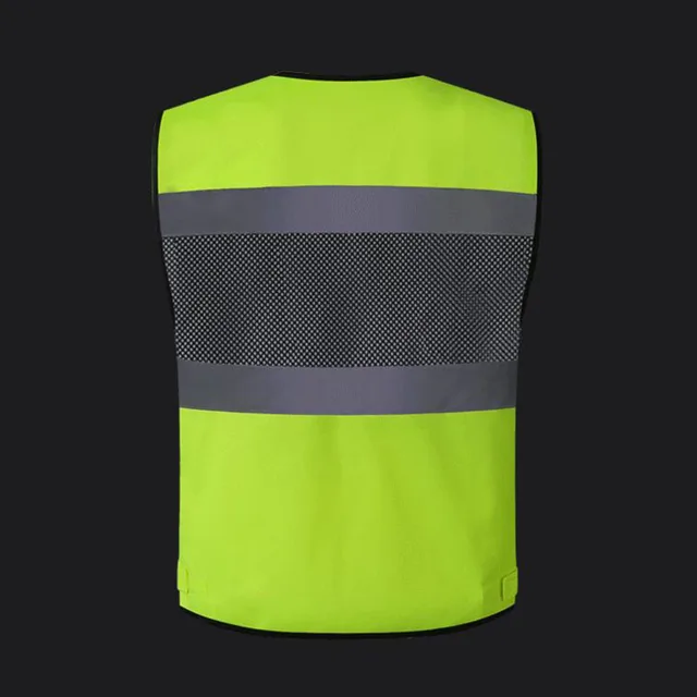 Breathable Mesh Reflective Safety Vest with Multi Pockets
