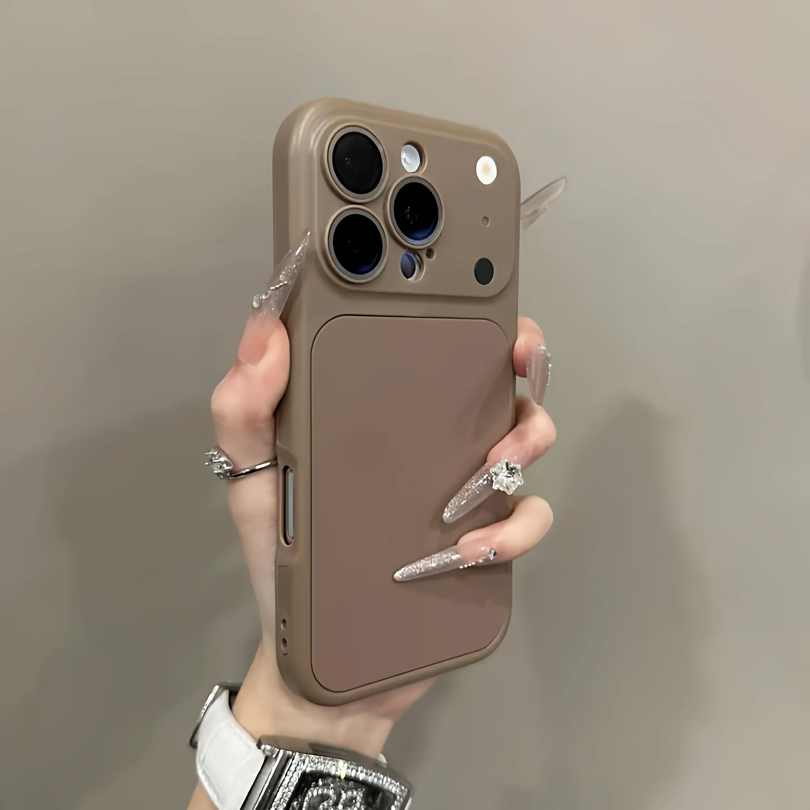 Dual-Function Matte Lens Protection Phone Case with Instant Color Change Feature