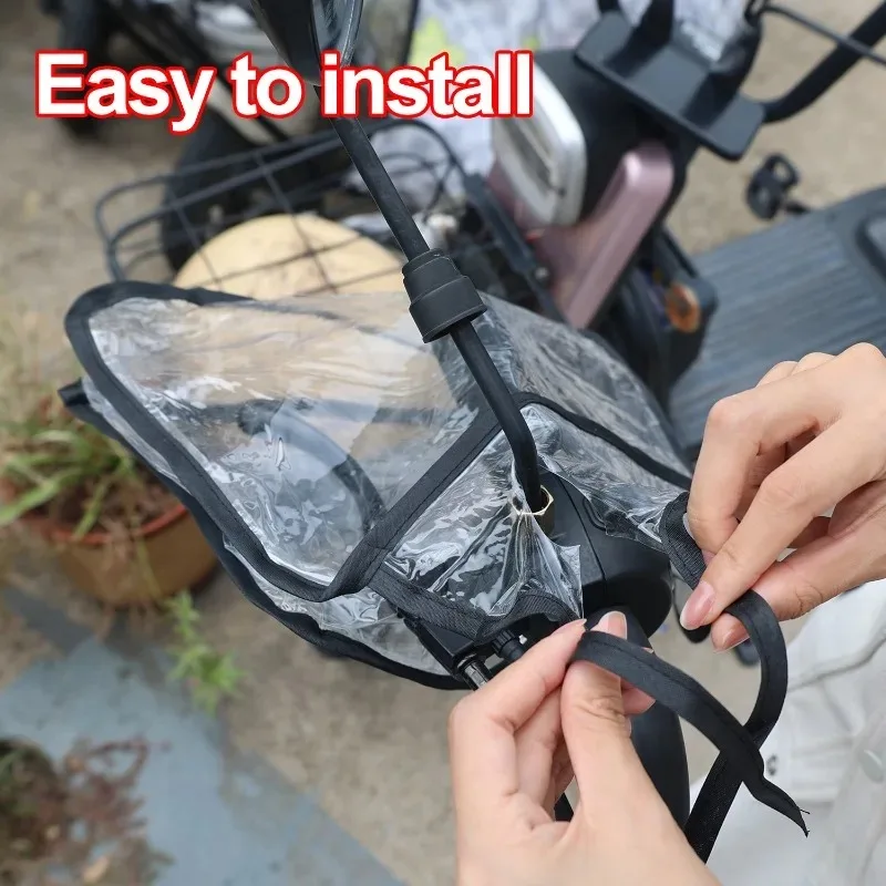 Motorcycle Waterproof Handlebar Sleeve Supplies Winter Handle Cover Muff Arm Heat Resistant Warm Biker Gloves Windproof Covers