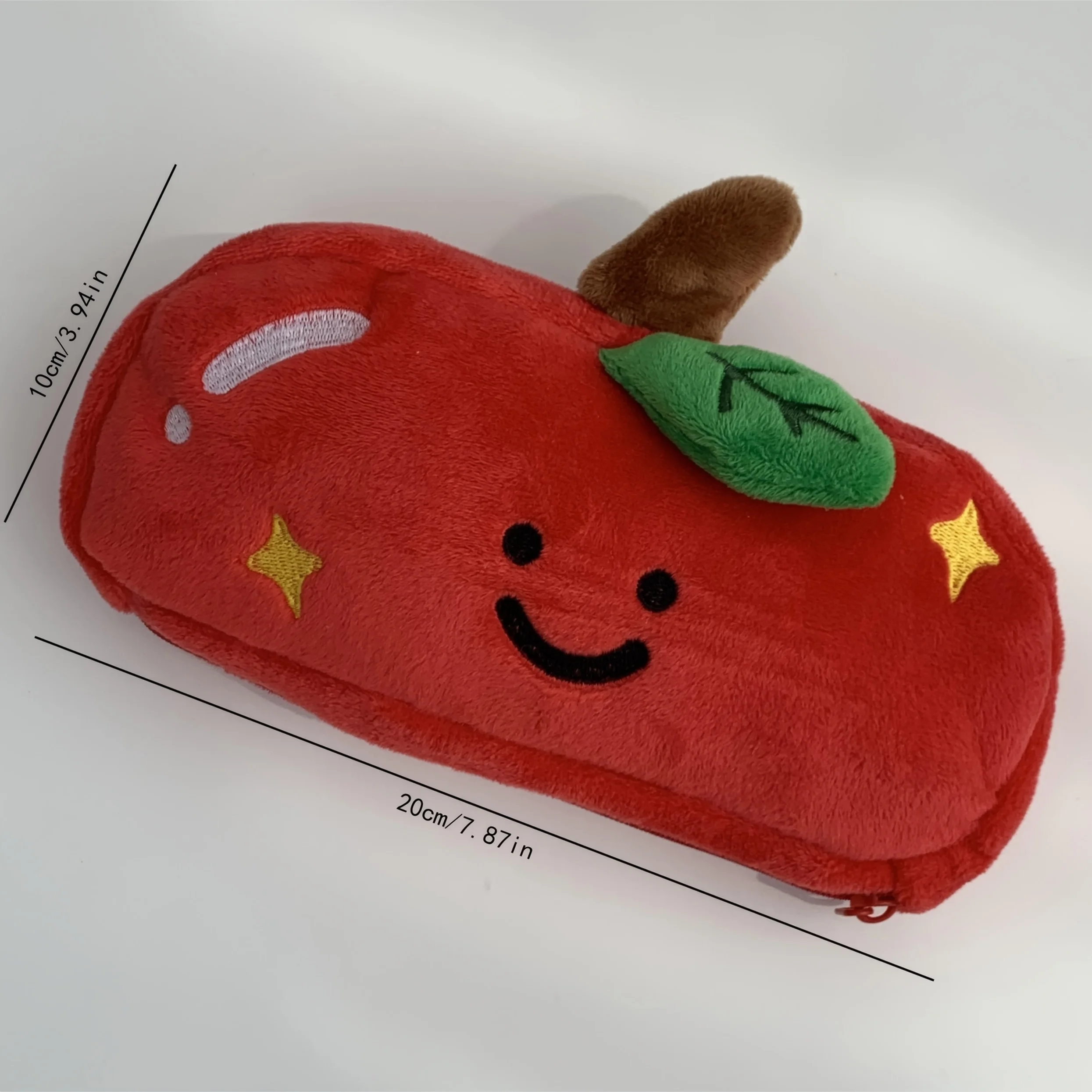 Red Apple Pencil Case/Makeup Bag/Portable Bag Large Capacity Pen Case Mark Pen Storage Bag Back to School Gift