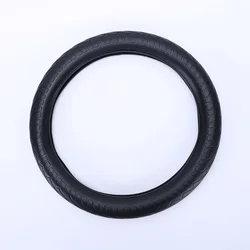 Silicone Skidproof Steering Wheel Cover - Universal Fit Car Accessory (Black)