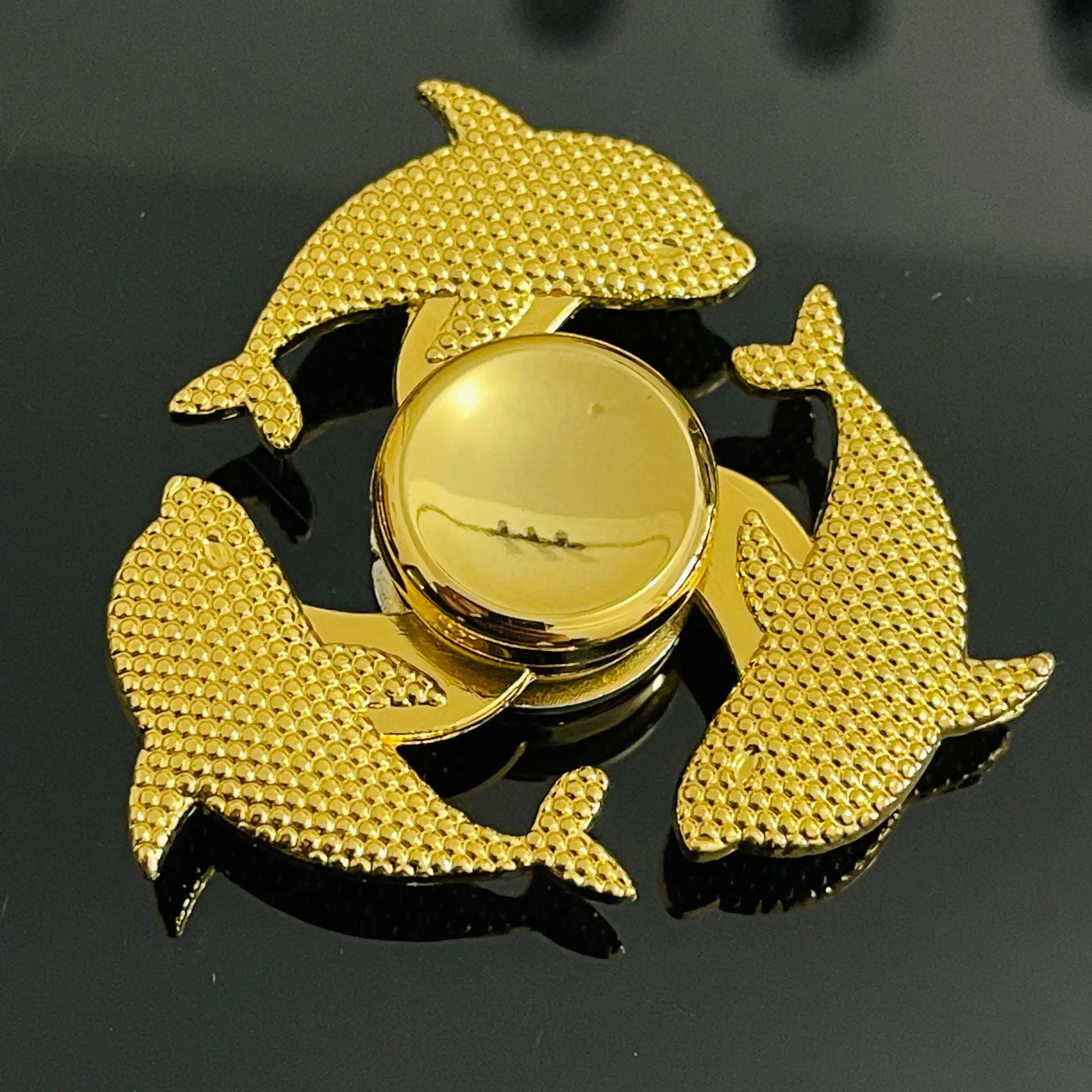 Vibrant Rainbow Metal Fidget Spinner - Stress Relief Toy