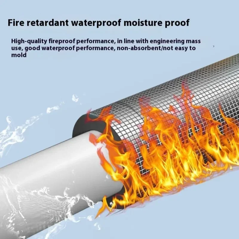 Open-style Self-adhesive Foam Pipe Insulation For Water Pipe Air-conditioning Aluminum Foil Insulation Sleeve Inner Dia 27mm