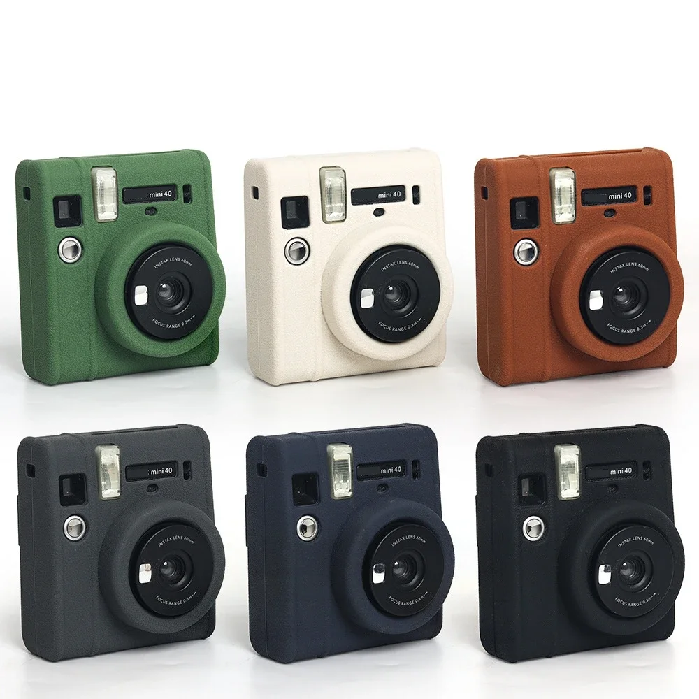 Nice Silicone Case for Fujifilm Instax Mini 40 Instant Film Camera Body Bag Scratchproof Anti-skid Camera Protective Cover Skin