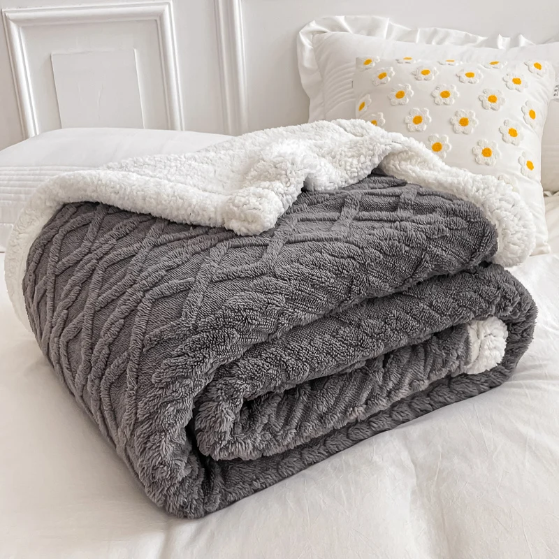 Gray Throws Blankets Winter | Fluffy Blanket Bed Spreads | Light Grey  Fluffy Blanket - Blanket - Aliexpress
