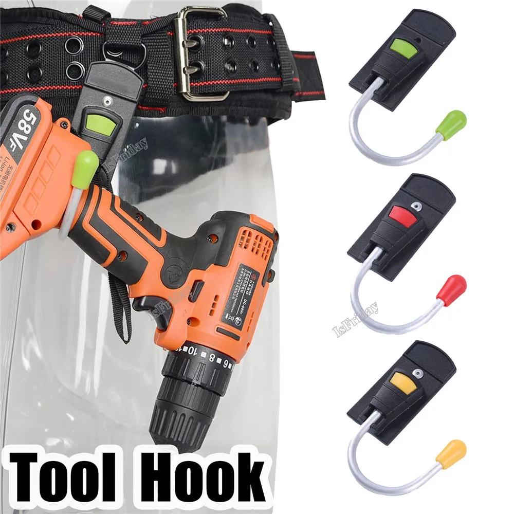 

Convenient Metal Tool Electrician Working Multifunction Holder Hook Hanging Tape Helmet Power Drill for Tool Belt Dewalt Bag