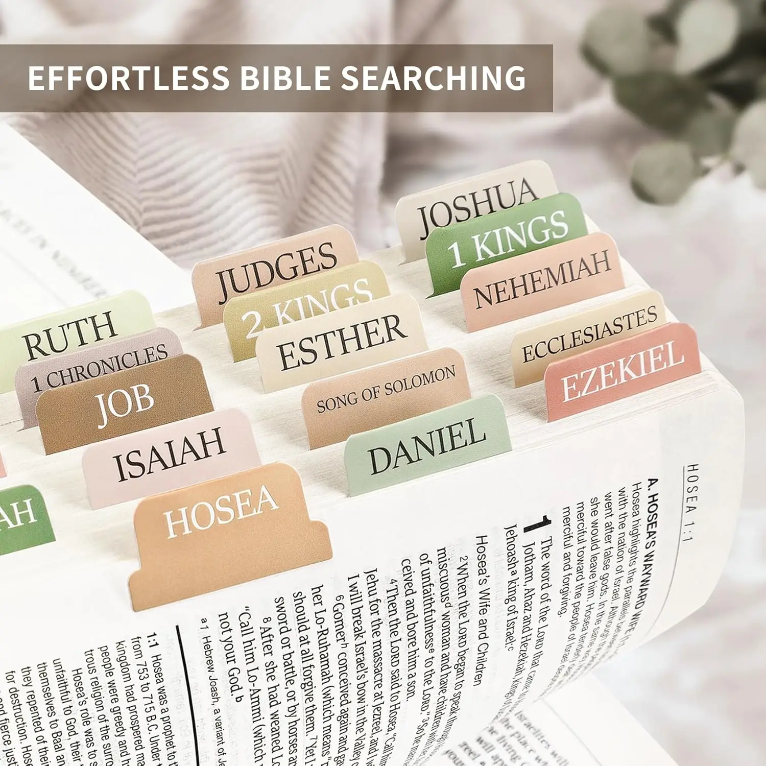 Bible Tabs for Women Men Laminated Bible Tabs for Study Bible Large Print Neutral Bible Tabs for Easy Navigation Boho Theme 3