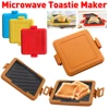 Microwavable Toastie Maker No Electricity Microwave Sandwich Makers Portable Hamburger Toast Maker Time Saving Breakfast Machine 1
