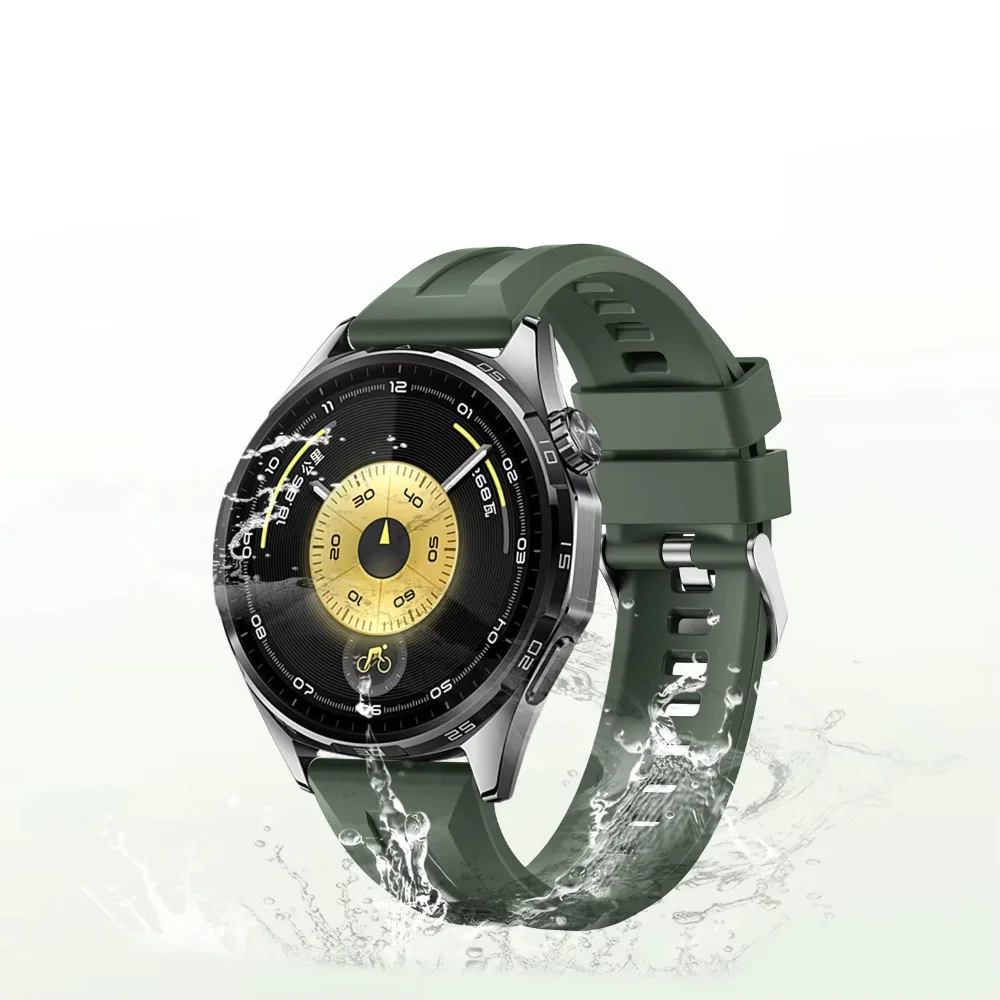 Sport Silicone Strap - 22mm Premium Bracelet Watchband, Universal Fit