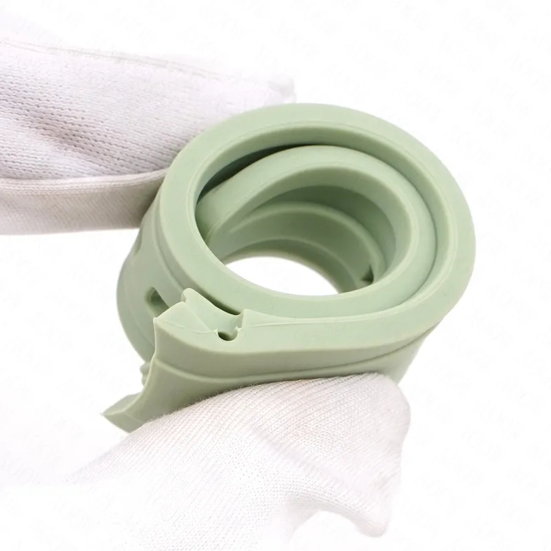Curved End Rubber Silicone Watch Strap - 18-22mm
