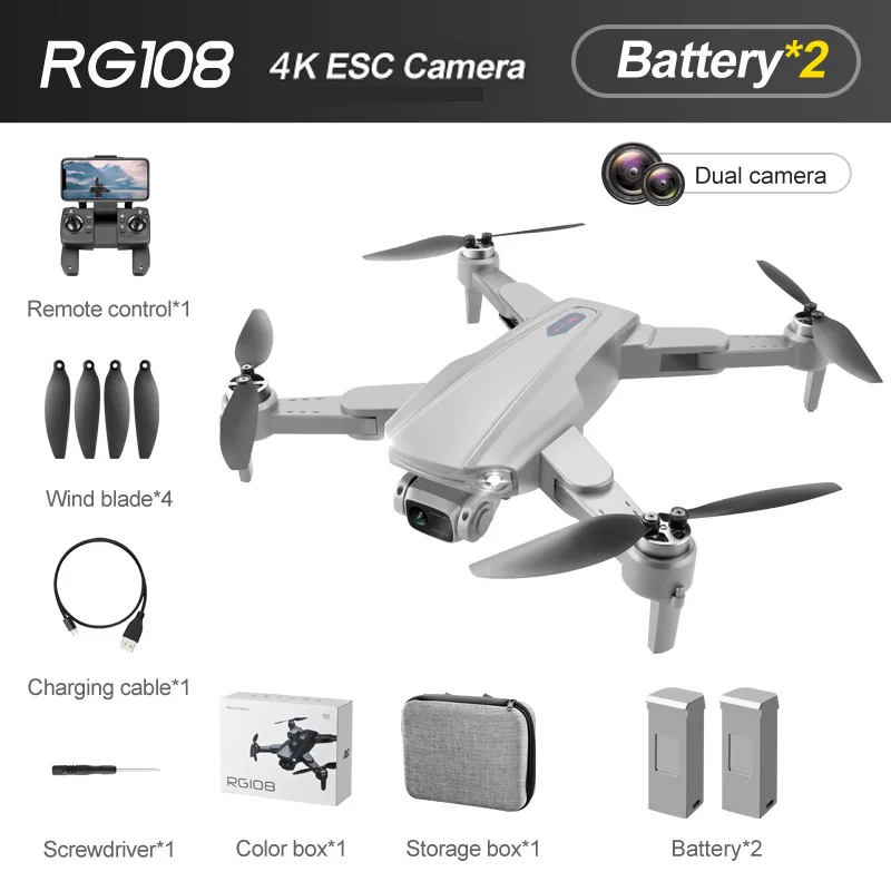 remote control car helicopter RG108 Pro GPS Drone 4K Professional HD Camera FPV Obstacle Acoidance Aerial Photography Brushless Motor Foldable Quadcopter Dron RC Helicopters medium RC Helicopters