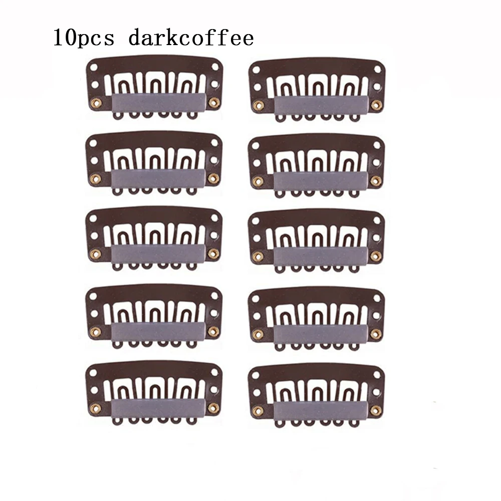 10pcs U dark coffee