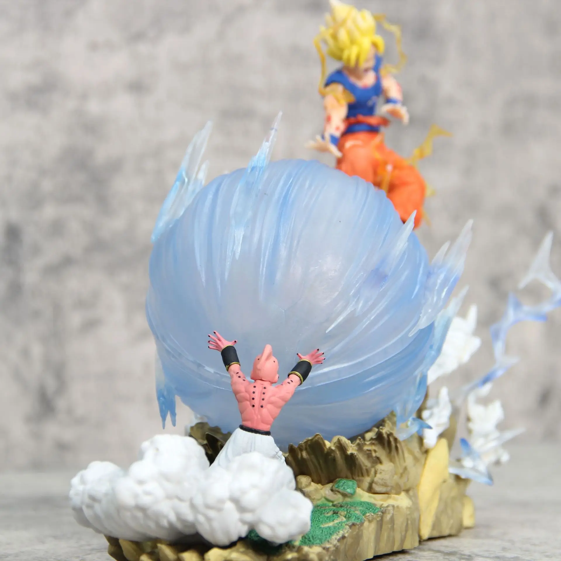 Figurine Dragon Ball MegaHouse Diaporama – Goku Vs Végéta – Rare
