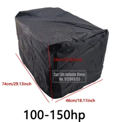 Protection de moteur marin durable et étanche - Housse de yacht anti-UV et antipoussière (15-250HP, 210D Oxford)