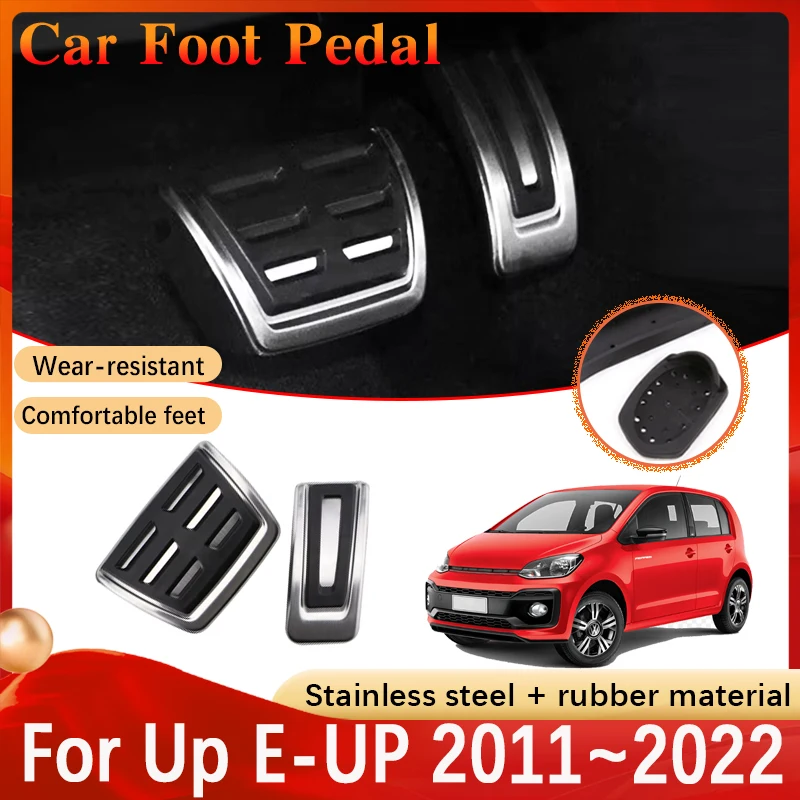 Car Foot Pedals For Volkswagen VW Up E-UP 2011~ GTI Skoda Citigo SEAT Mii Brake Stainless Steel Pedal Pad AT MT Accessories