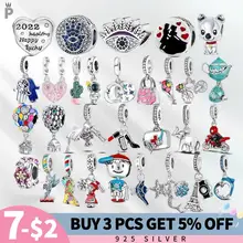 

NEW 100% 925 Sterling SILVER Original Charms Paw Footprints Beads Cat Love Heart Fit Quality Bracelet Jewelry Women Gril Gift