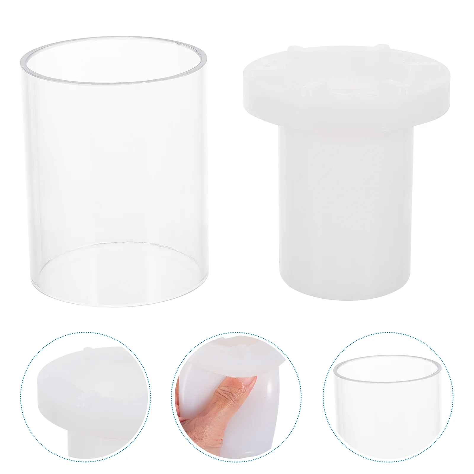 

Aromatherapy Conical Cylindrical Hollow Mold Holder DIY Scented Molds Wax Plastic Tapered Candlesticks Manual