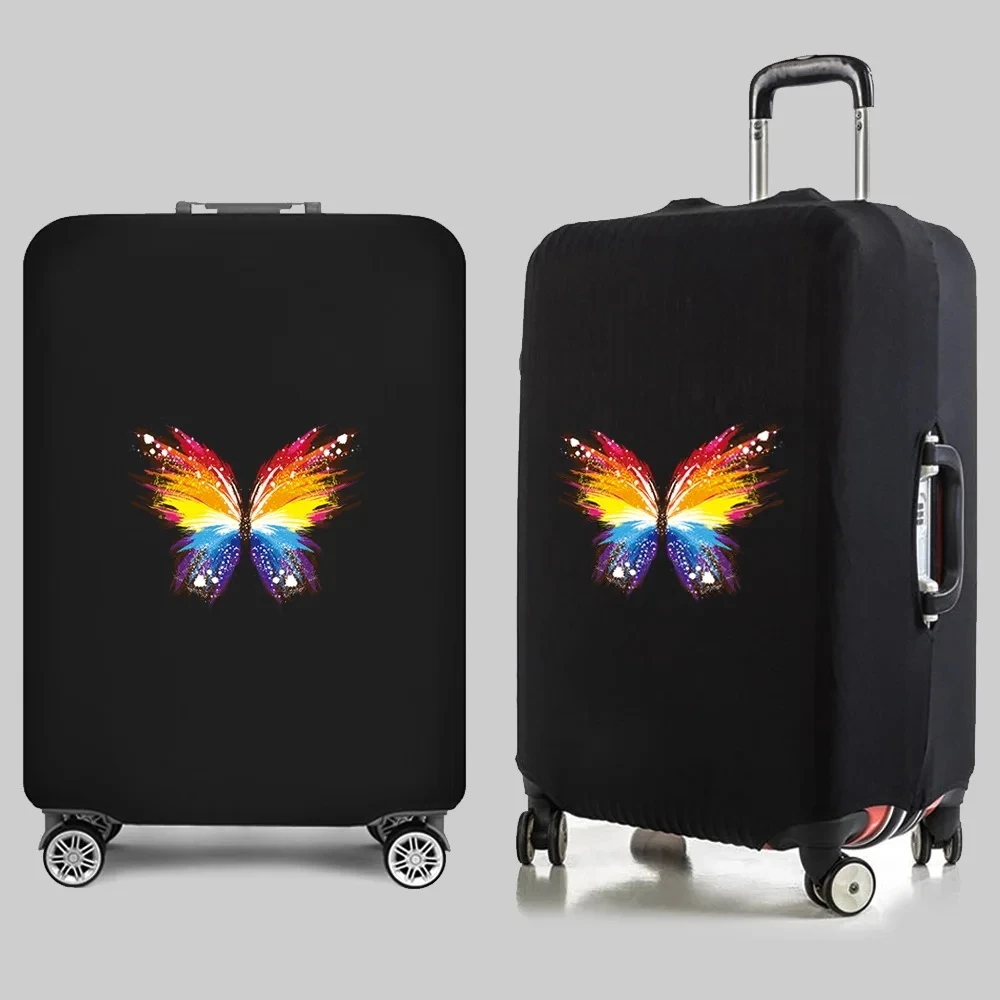 

Elastic Travel Luggage Protector Cover for 18-32Inch Traveler Accessories Suitcase Protect Case Butterfly Print Trolley Dust Bag