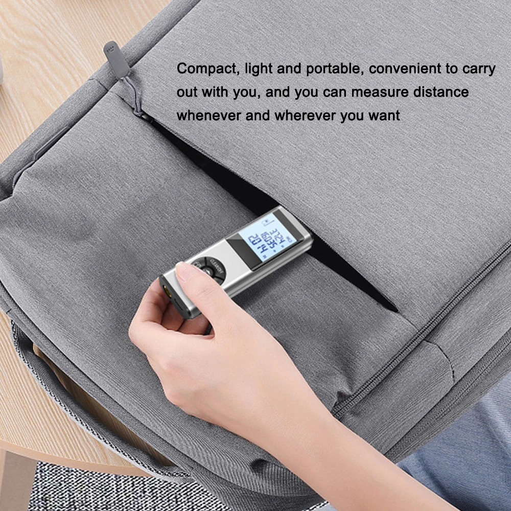 40M Laser Rangefinder Volumes Measurement Device Building Surveying Equipment LCD Display Laser Distance Meter Data Storage