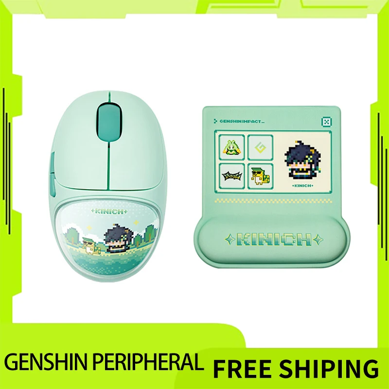 miHoYo Genshin Kinich Wireless Mouse Bluetooth Mouse Pad With