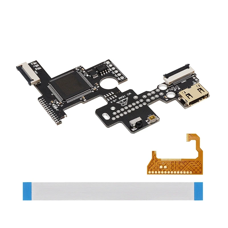 

WIIHDMI Board Kit PCBA Board V0.4 Wii Line Doubler Black Plastic For Nintendo Wii Line Doubler 480P 576P