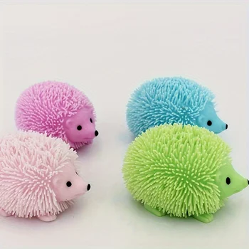 1pc Pinch Funny Cute Doll Toy Hedgehog Squeeze Ball Glitter Creative Toy (Random Color)