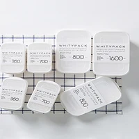 Boîte de conservation alimentaire pour viande, fruits et légumes, idéale pour le réfrigérateur, avec compartiments pour préparer les plats. 4
