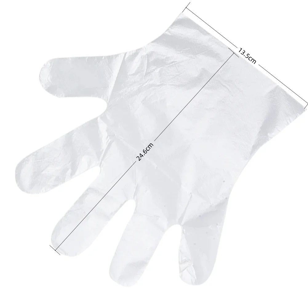 Kitchen Glove Disposable Gloves Food Grade Plastic Transparent Gloves for Restaurant Fried Chicken Pizza Kitchen Tablewar Disposable Gloves,Disposable Plastic Gloves