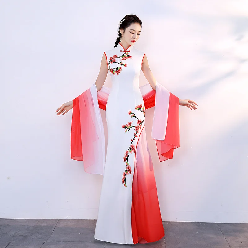 White Chinese Wedding Dress