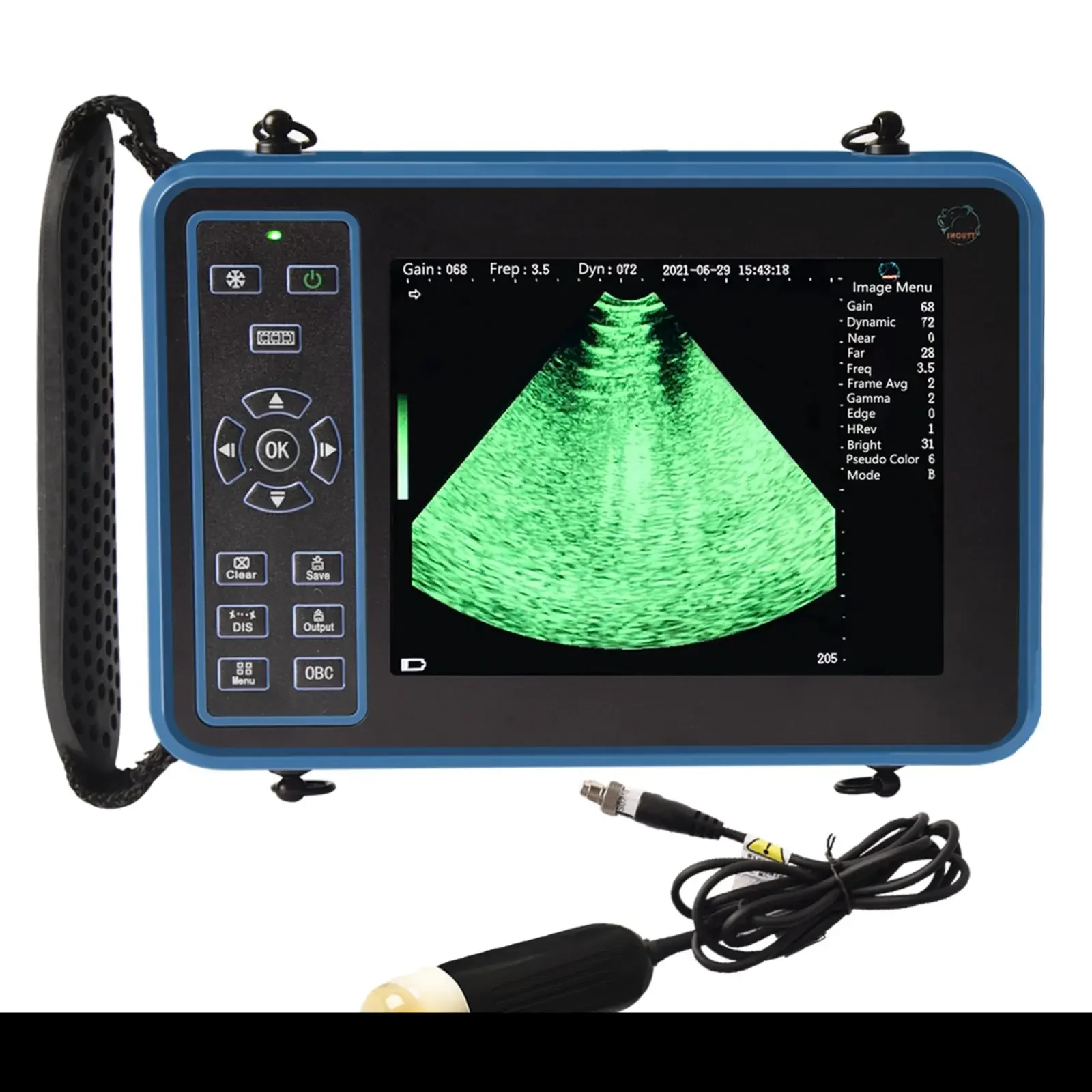 Veterinary Ultrasound Machine for Pregnancy Portable Vet Handheld Scanner B-Ultra Sound with Probe for Cattle,Pig,Goat,Horse