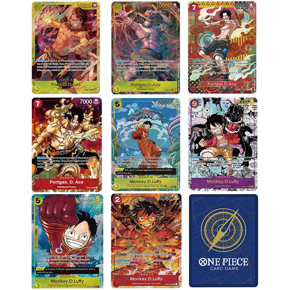 Anime One Piece OPCG English Version Monkey.D.Luffy Straw Hat Crew