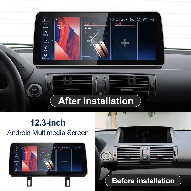 BMW 1シリーズ E8X E9X CCC CIC Androidヘッドユニット Androidワイヤレスカープレイシステム,カービデオプレーヤー,BMW