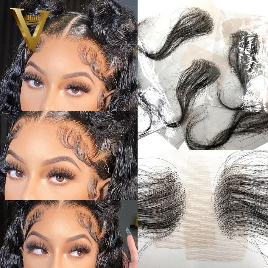 Real Hd Lace Baby Hair Stripes 10 Pcs Human Hair Baby Hair Edge