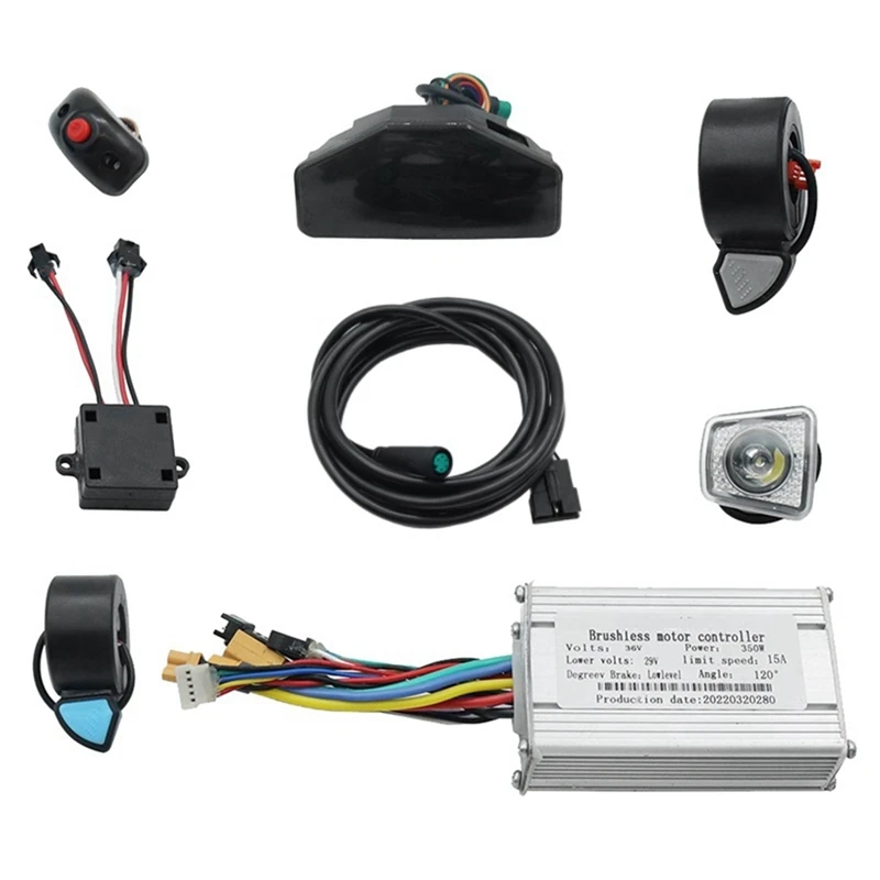 

36V 350W Electric Scooter Accessories Controller Brushless Motor+Light Full Kit For Kugoo Kirin S8 Pro Electric Scooter E-Bike