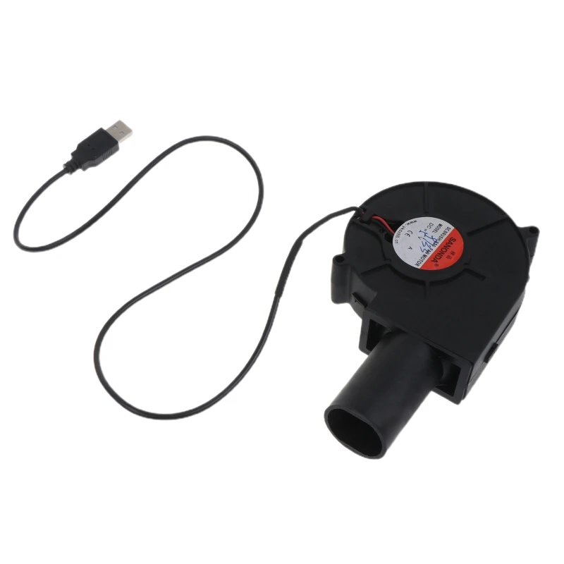 

5V USB BBQ Fan Blower Barbecue Blower USB Cable Cooking Kitchen Grill Assisted