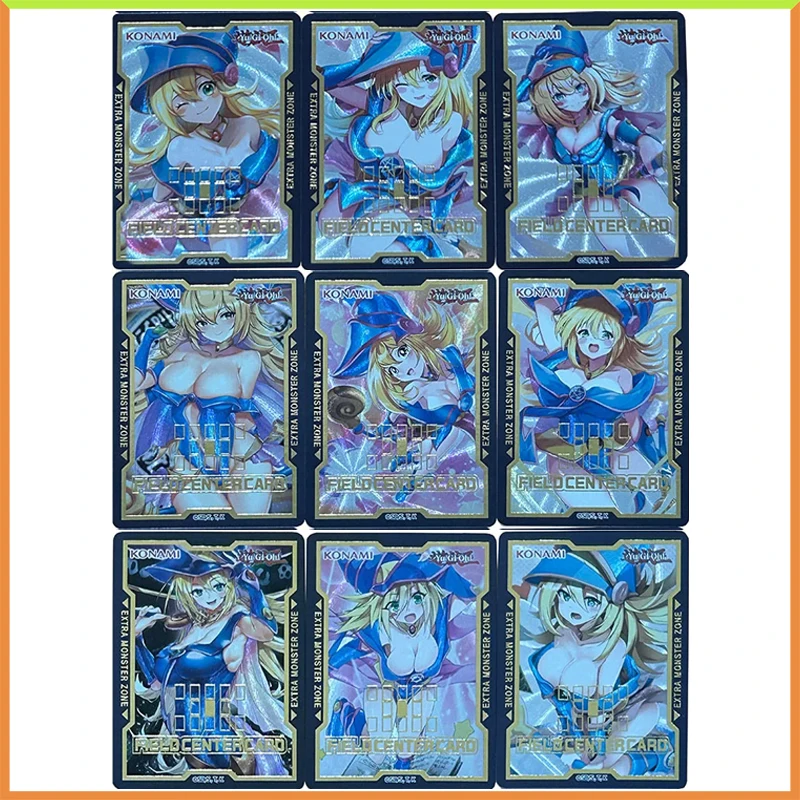 

Anime Yu-Gi-Oh DIY ACG Tabletop Battle Flash Cards Black Magician Girl Toys for boys Collectible Card Christmas Birthday Present