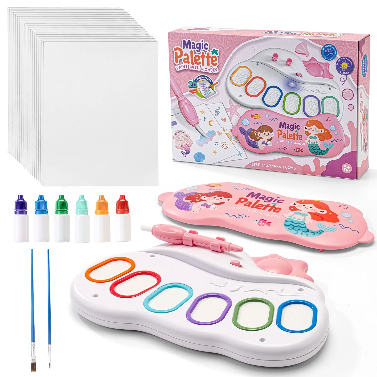 Set di Lavagna Magica per Disegno e Graffiti per Bambini, Giocattolo Educativo per l'Apprendimento Precoce, Regalo di Compleanno Colorato e Divertente - immagine 6