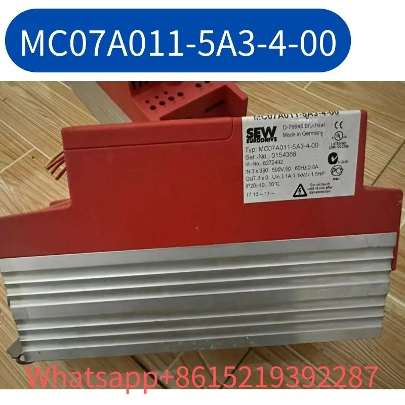 

Used MC07A011-5A3-4-00 frequency converter 1.1kw tested OK and shipped quickly