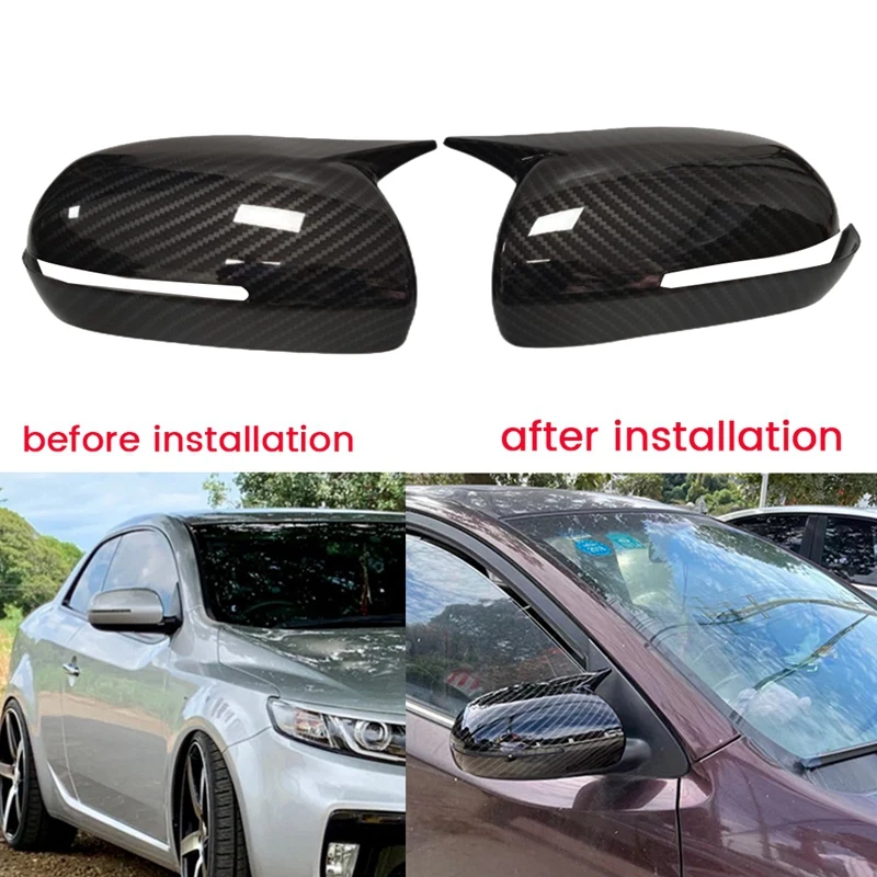 Car Rearview Mirror Cover Trim Rearview Mirror Cap Housing Sticker