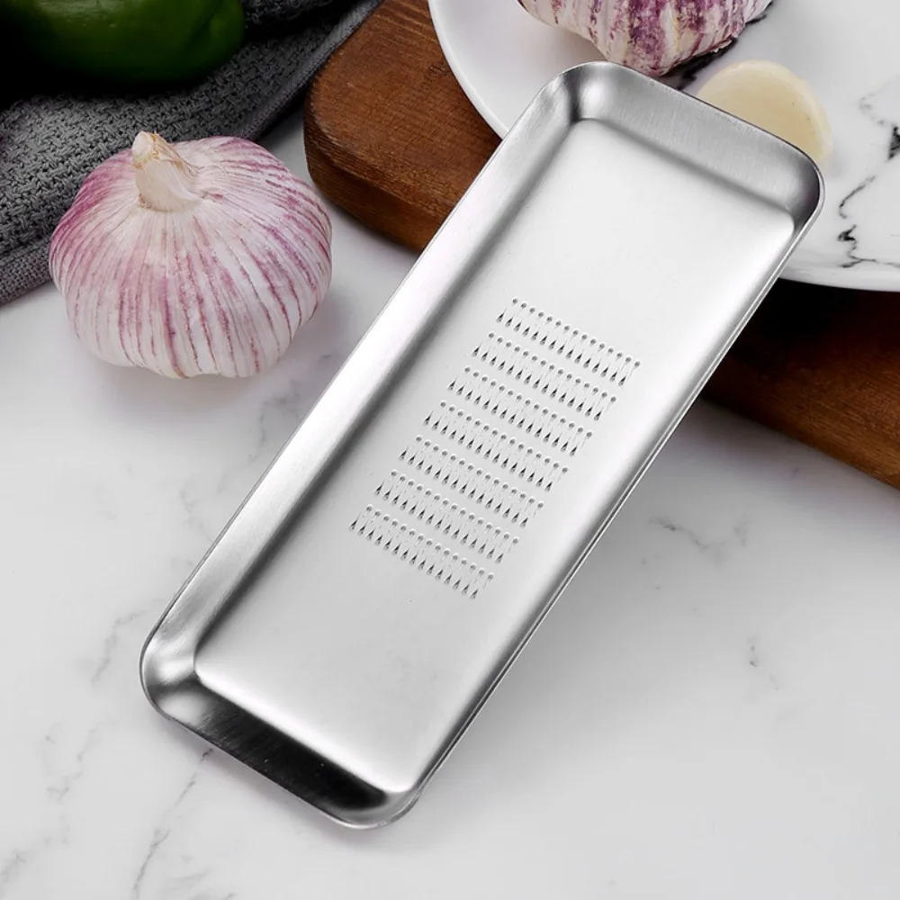 Description Picture 5 of itemPortable 304 Stainless Steel Garlic Grinder Manual Rust-proof Ginger Grater Handheld Thickened Garlic Mill Tool Yam