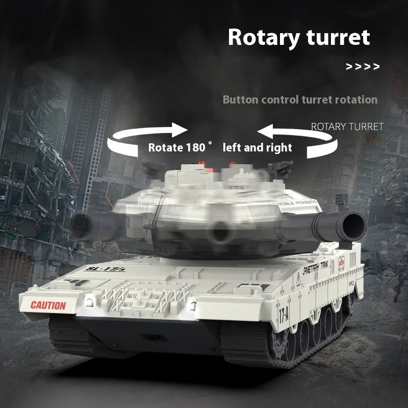 어린이 원격 제어 탱크 장난감 경쟁 물 폭탄 슈팅 8 트랙 기갑 어린이 탱크 군사 모델 선물