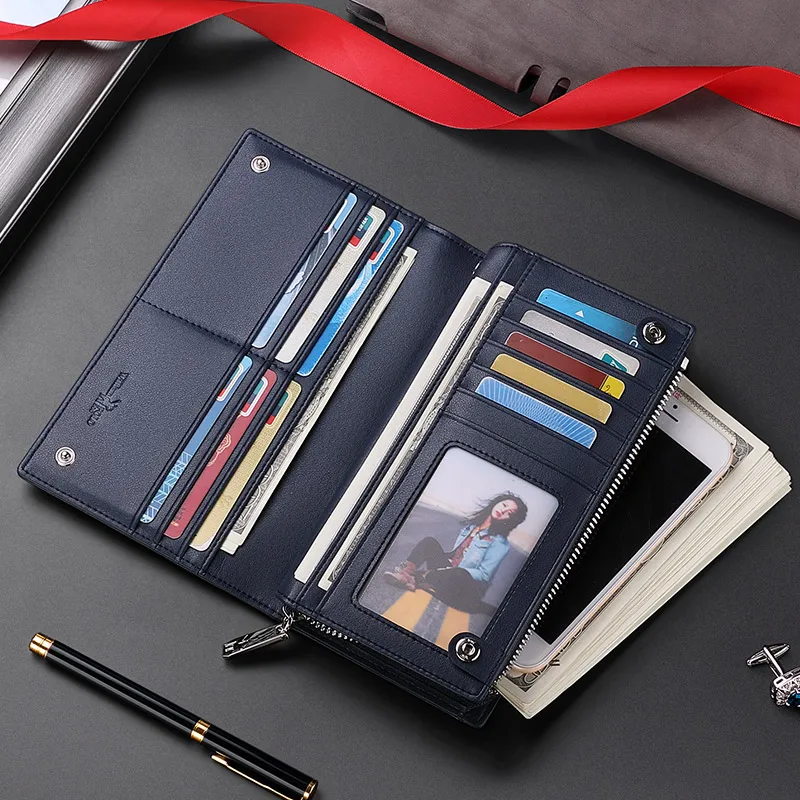 Men's wallet Men's long business large capacity hold bag Card Bag Hold bag Valentine's Day gift 5