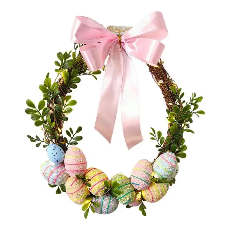 

Easter Wreath Easter Holiday Wreath Front Door Decor Farmhouse Rustic Seasonal Home Decor Wall Porch Fireplace Easter Day Decor