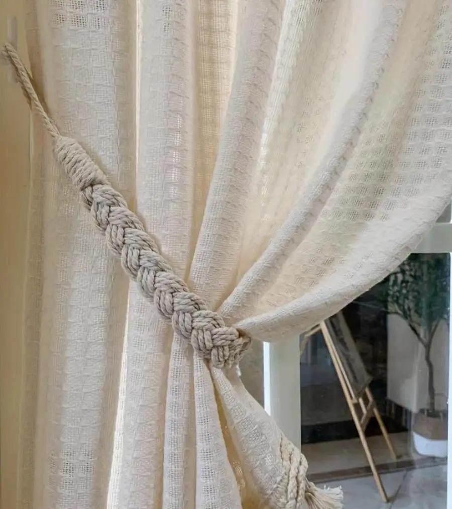 Fermatende magnetici in corda intrecciata fatti a mano, pratici e decorativi, per casa e ufficio (rosso vino). | Leroy Merlin