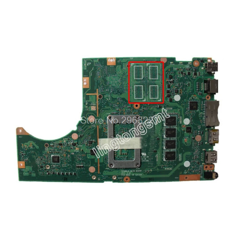 Tp500ln Tp500la Motherboard I3 I5 I7 Cpu 4gb Ram For Asus Tp500l Tp500ln  Tp500la Laptop Motherboard Mainboard - Laptop Repair Components - AliExpress