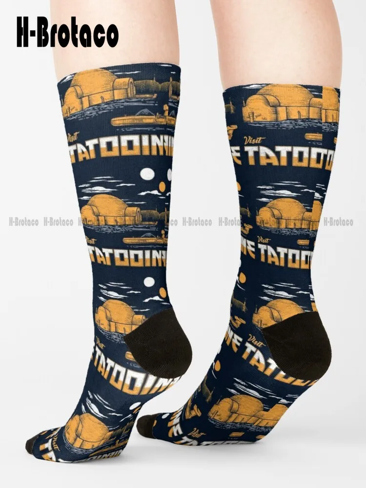 

Visit Tatooine Socks Men'S Slipper Socks Comfortable Best Girls Sports Custom Gift Harajuku Gd Hip Hop Cartoon Teen Youth Socks