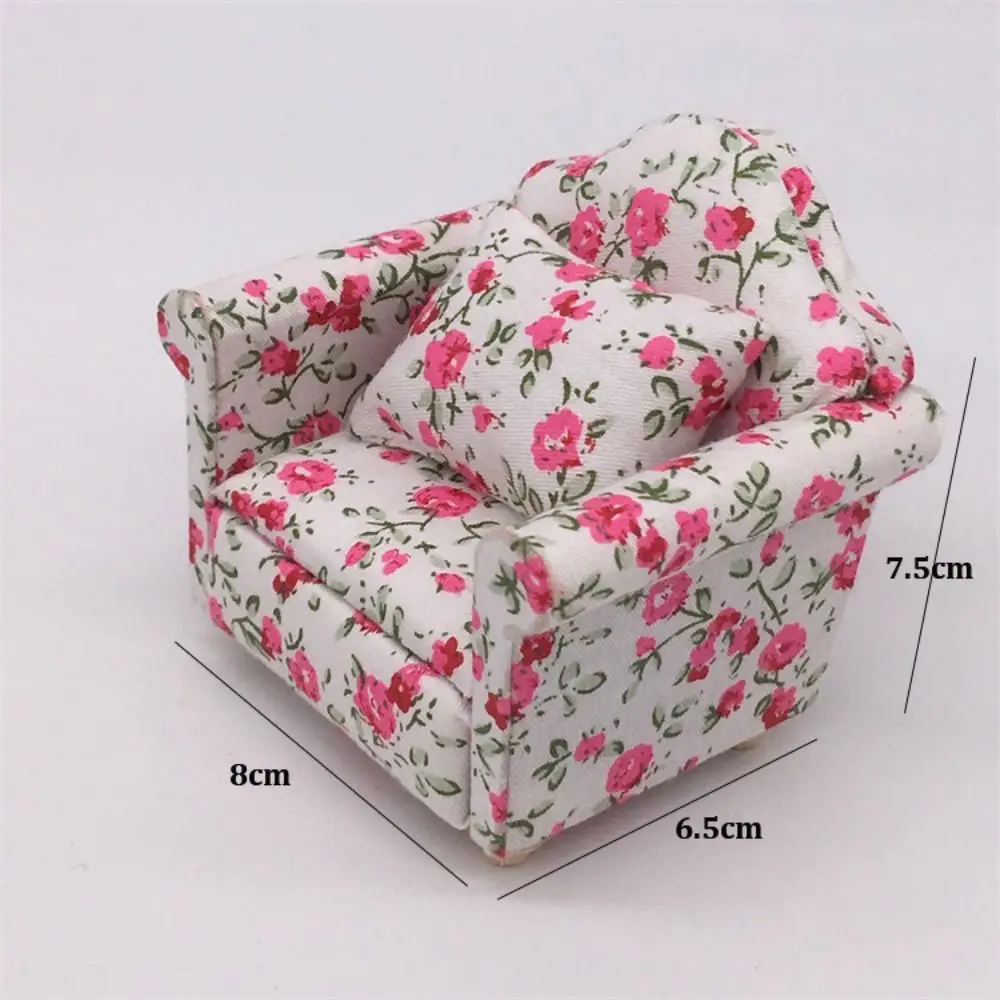 Mini 1:12 Dolls Sofa Pillows Set 8*6.5*7.5cm Cute Simulation Dollhouse Furniture Multistyles Miniature House Accessories