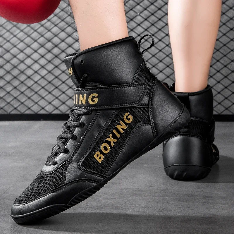 Professional Wrestling Boxing Shoes Mesh Breathable Training Men Women Fitness Size 35-47