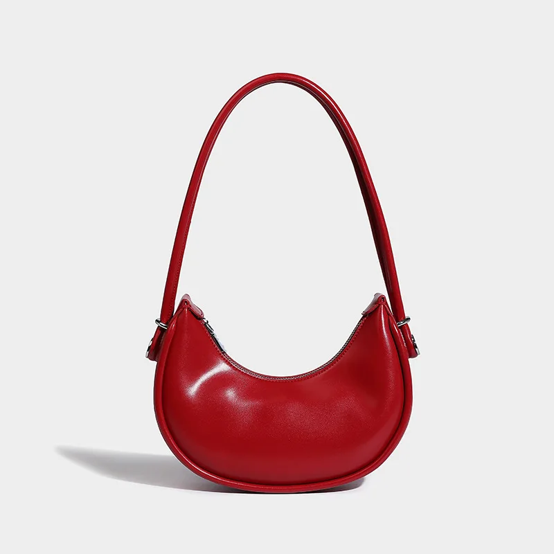thumbnail image 1 of Bolso de hombro tipo bandolera para mujer, estilo retro francés, con forma de media luna y múltiples combinaciones, estilo Hong Kong, informal, portátil, 2024, 1 of 5