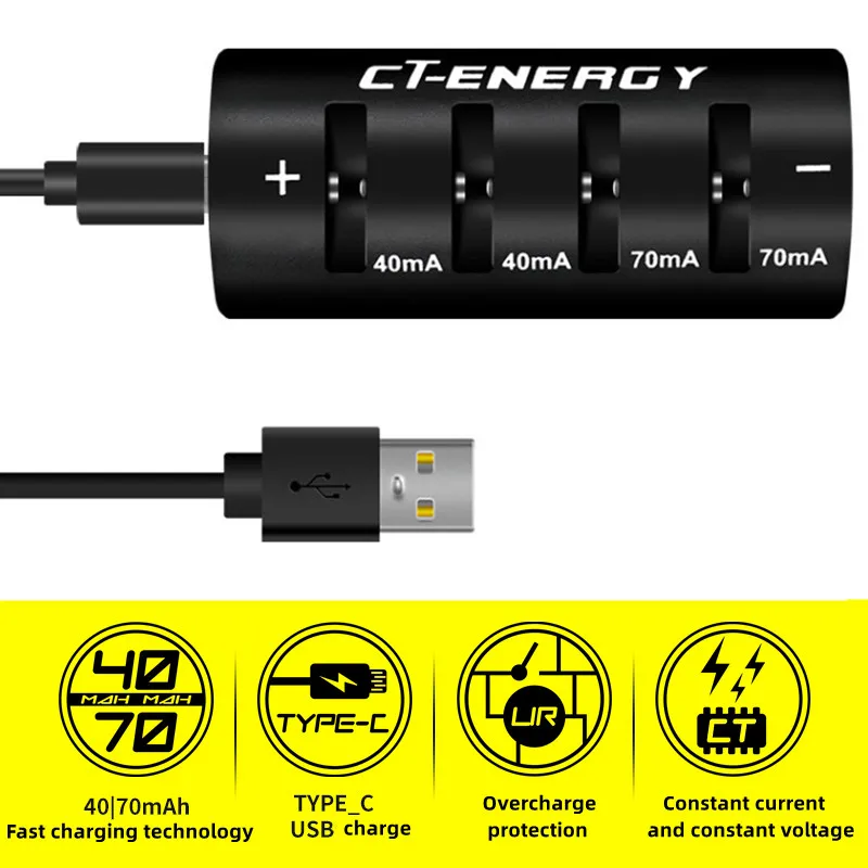 Battery Charger 4 Slot LIR2032H LIR2032 LIR2025 LIR1632 LED Display 3.7V 3.6V USB Quick Charger